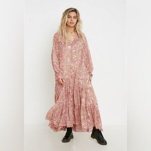 Free People Blush Floral Maxi Dress